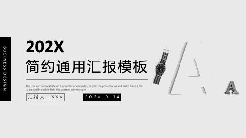 工作汇报商务通用ppt模板