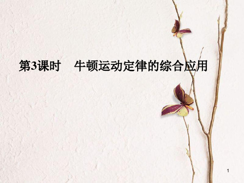 高考物理一轮复习 第3章 力和运动 第3课时 牛顿运动定律的综合应用课件.pptx