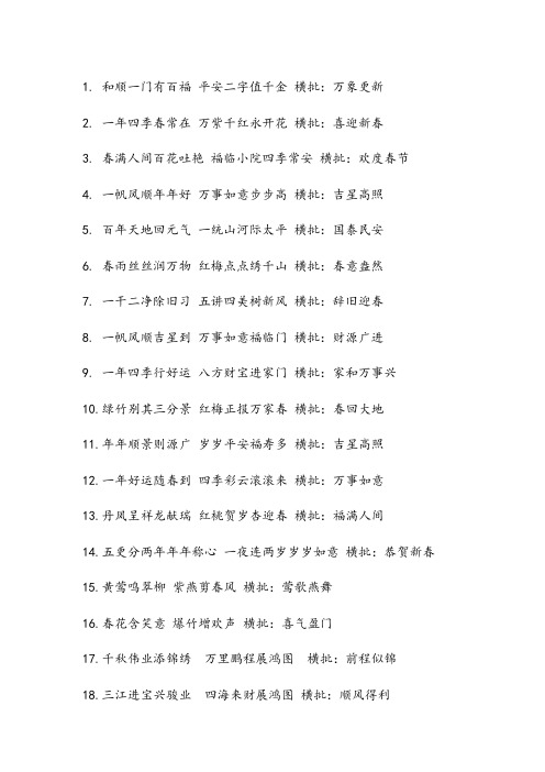 2018狗年对联