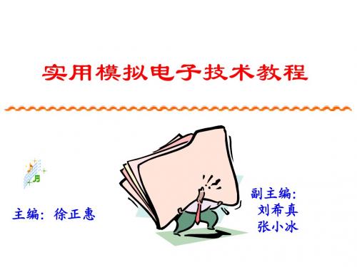 实用模拟电子技术教程第2章电子课件