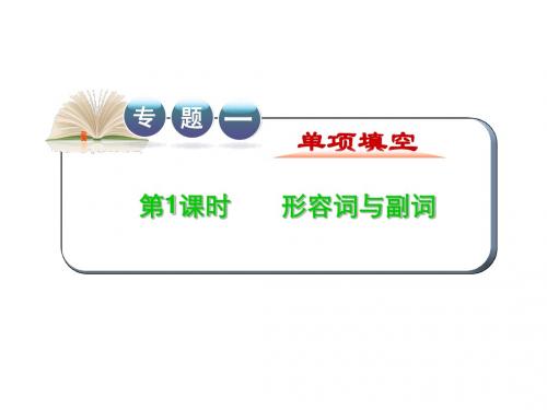 2012届全国版学海导航高中总复习(第2轮)英语课件：专题1 第4课时 形容词与副词