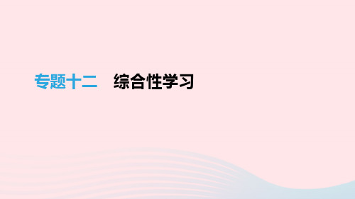 江西省2019年中考语文总复习第四部分综合性学习专题综合性学习课件
