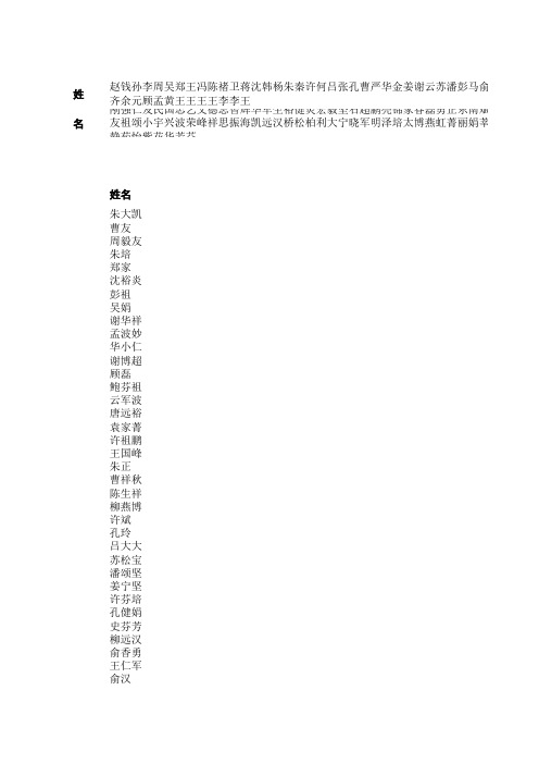 随机姓名生成器
