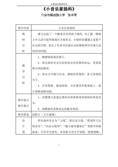 28小音乐家杨科