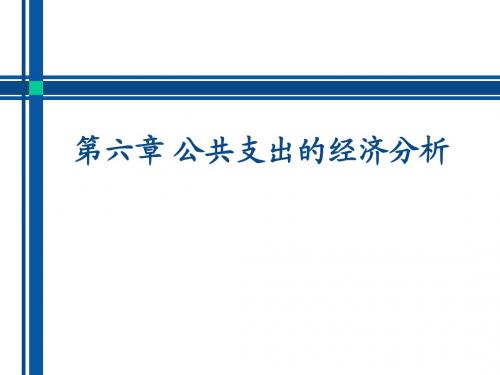 07第六章 公共支出的经济分析