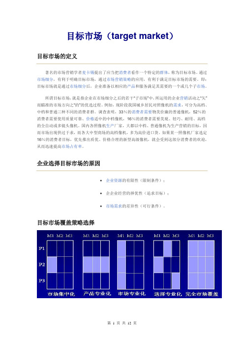 目标市场(target market)