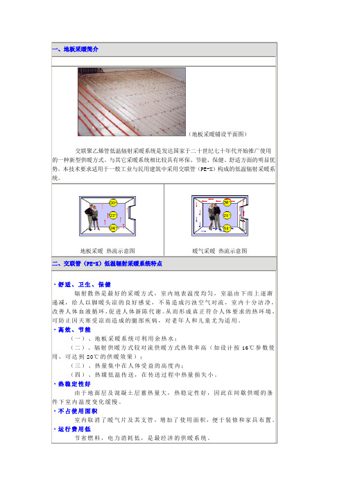 地板采暖介绍