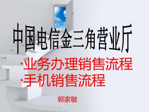 天翼终端销售流程