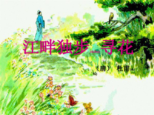 四年级语文下册 第2单元 5《古诗三首》江畔独步寻花课件1 小学四年级下册语文课件