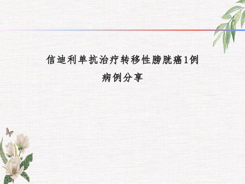 信迪利单抗治疗转移性膀胱癌1例病历分享
