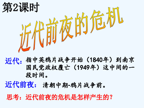 人教历史与社会八下《5.3近代前夜的危机》课件_1
