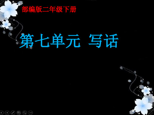 二年级下册语文精品课件语文园地七：写话(共张PPT)部编教材