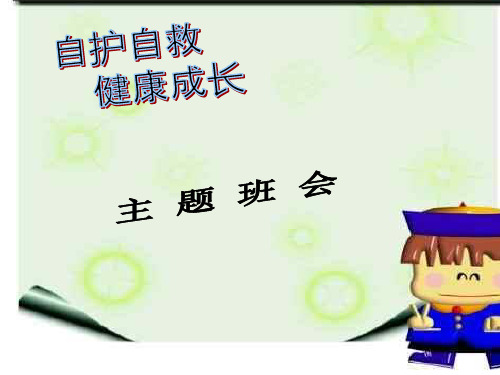 小学五年级主题班会自护自救