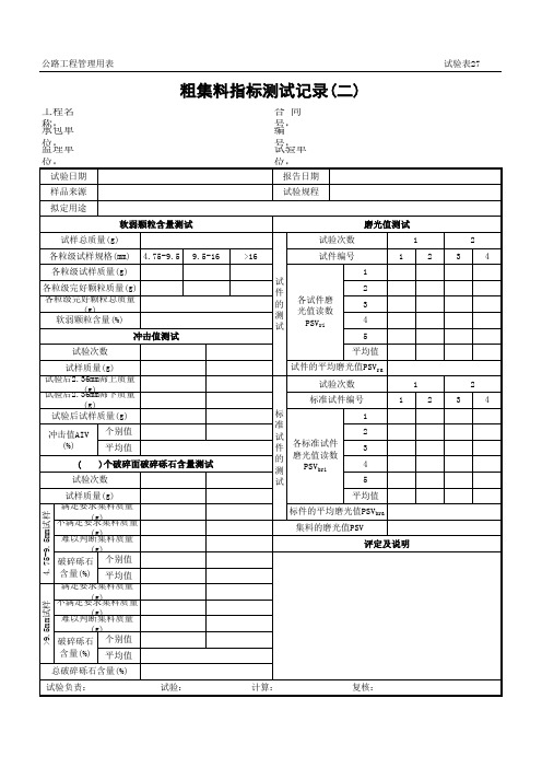 公路工程管理用表范本-粗集料指标测试记录(二).xls