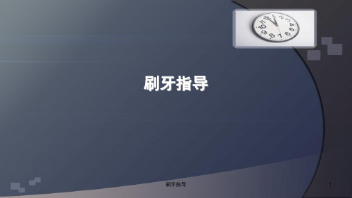 刷牙指导 PPT