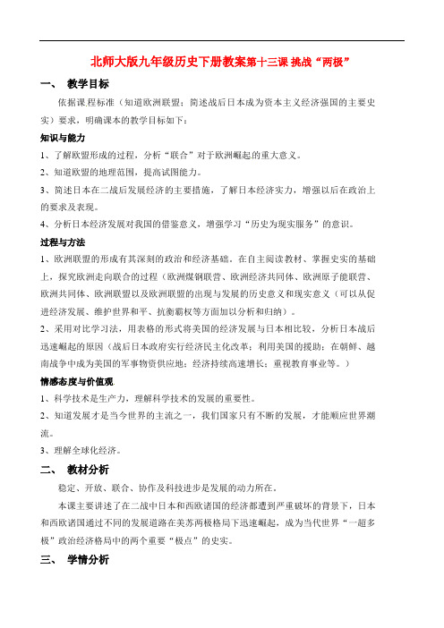 北师大初中历史九下《挑战“两极”》教案_4