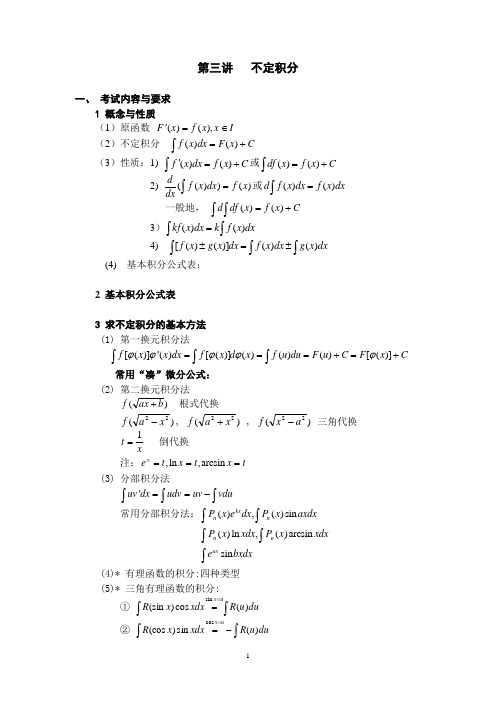不定积分(1)