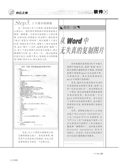 从Word中无失真的复制图片
