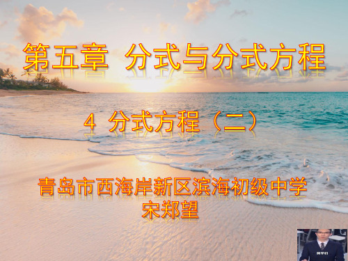 5.4.2分式方程(二)(版权)