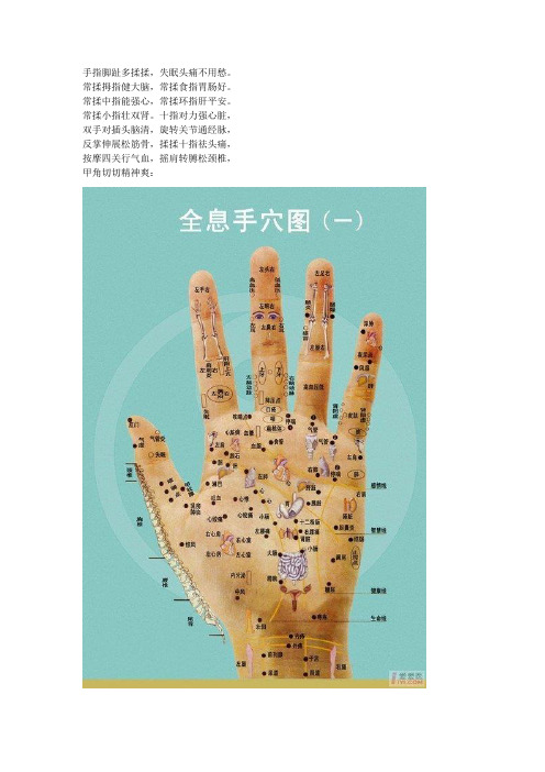 手指与人体器官的关系