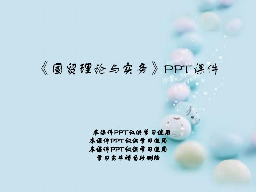 《国贸理论与实务》PPT课件