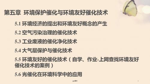 环境保护催化与环境友好催化技术  ppt课件