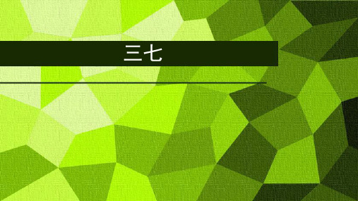 三七药理PPT