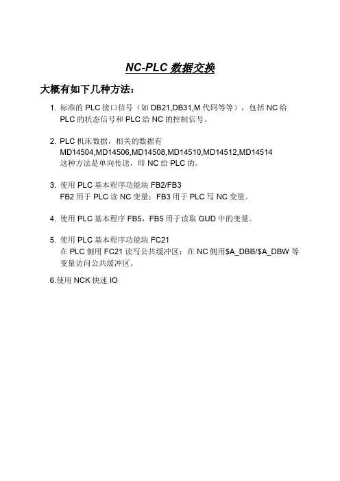 NC_PLC数据交换