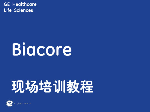 Biacore现场培训课程