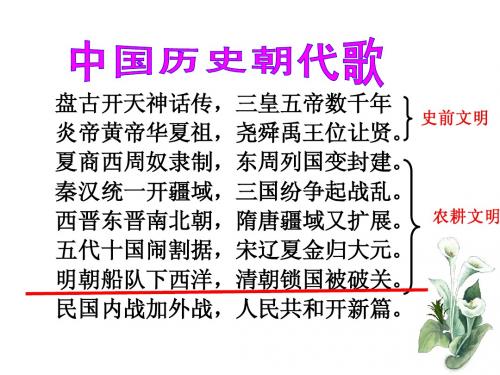 八上历史与社会第四单元复习提纲