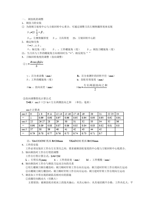 剃齿学徒注意事项