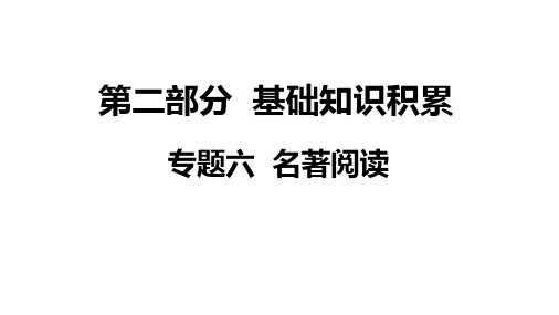 第二部分专题六九《红岩》课件PPT中考语文系统复习PPT