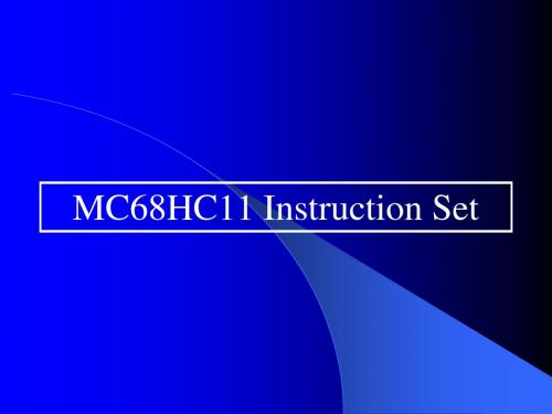 80X86 Instructions - Advanced Microcomputer Systems80x86指令-先进的微机系统