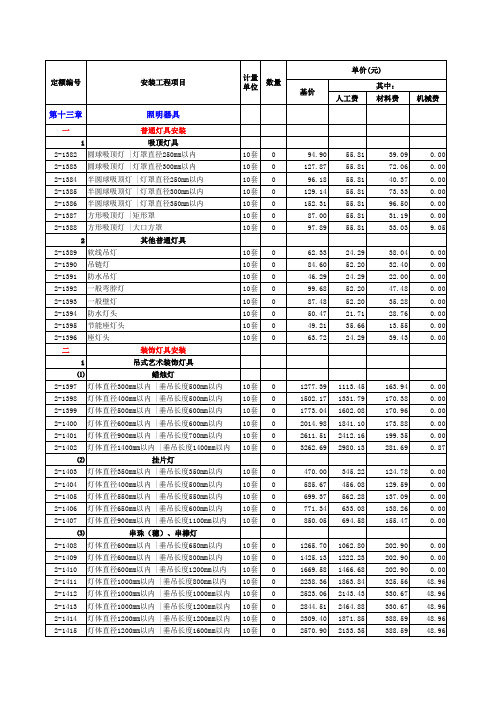 第二册             电气设备安装工程