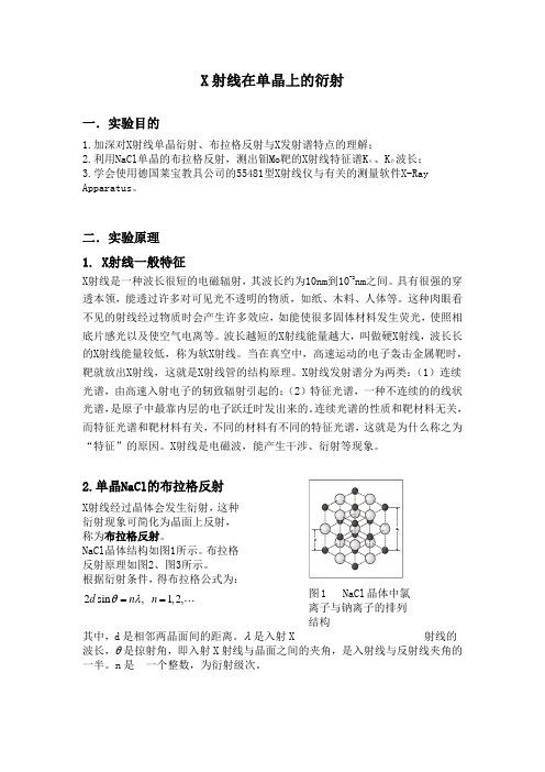 X射线在单晶上的衍射
