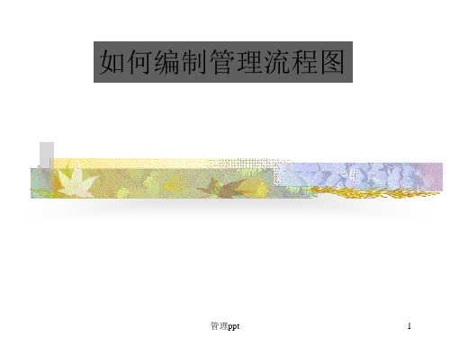 工作标准和管理流程