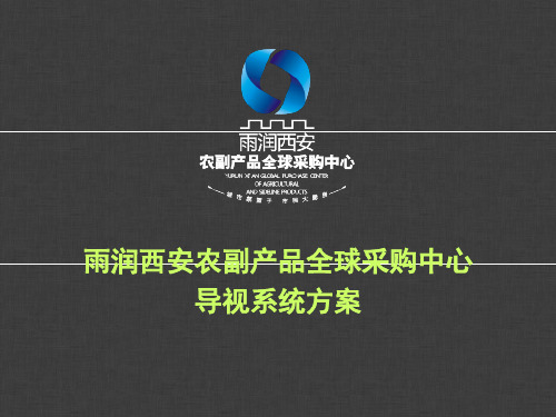 雨润西安农副产品全球采购中心---(导视系统方案)