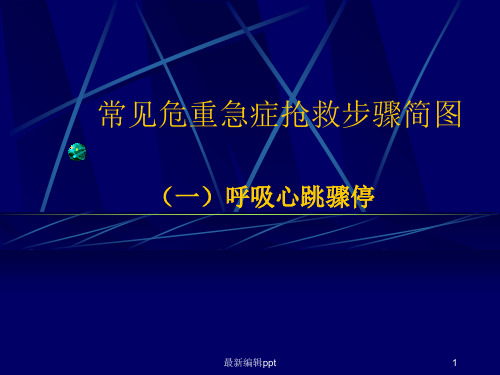 常见危重急症抢救步骤简图ppt课件