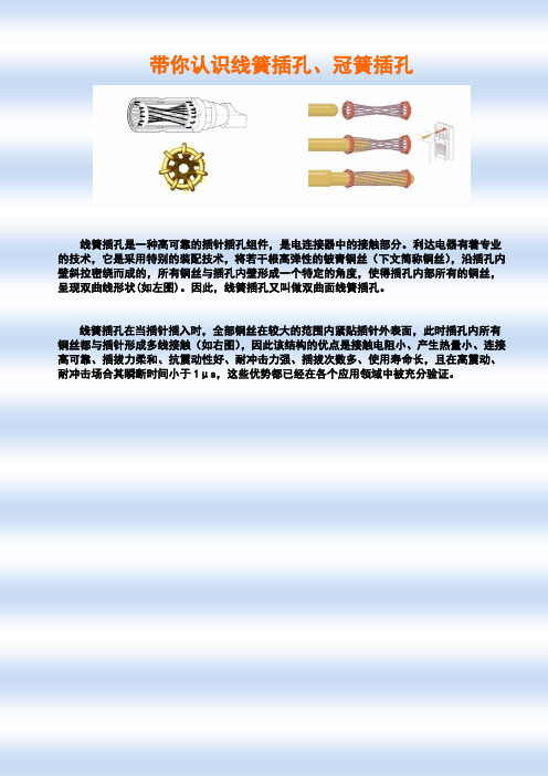 带你认识线簧插孔、冠簧插孔