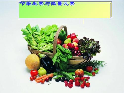 化学课件《维生素与微量元素》优秀ppt 人教课标版