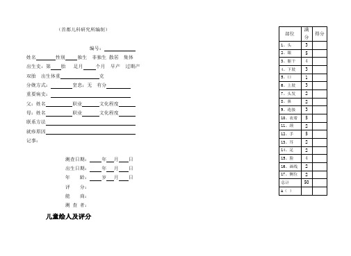 绘人测验
