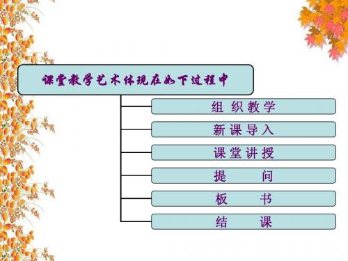 组织教学的技能01