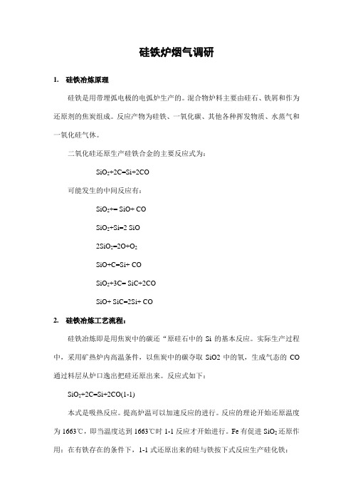 硅铁炉烟气调研
