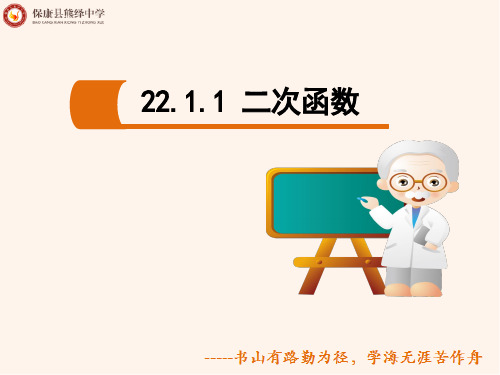 初中数学人教版九年级上册第二十二章 二次函数22.1 二次函数的图象和性质 课件