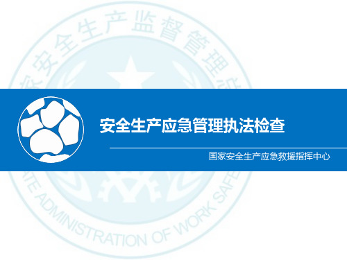 安全生产应急管理专项执法检查