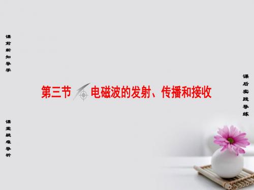 2018版高中物理 第3章 电磁振荡与电磁波 第3节 电磁波的发射、传播和接收课件 粤教版选修3-4