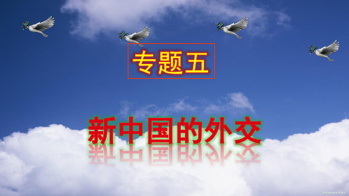 第一课：《新中国初期的外交》(人民版必修一)