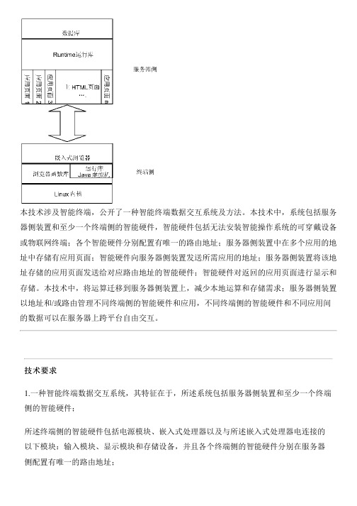 智能终端数据交互系统及方法与相关技术