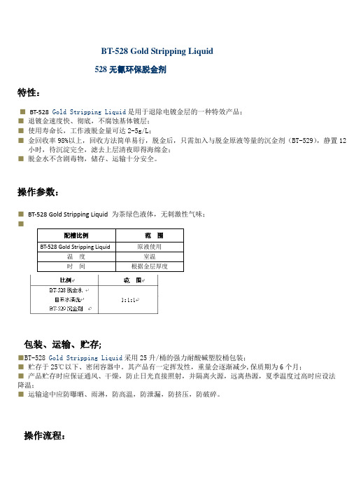 528环保脱金、无氰脱金水