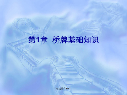 桥牌基础教程简单易学版ppt课件